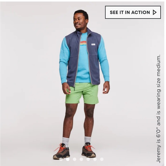 Cotopaxi Men's XL Amado Fleece Vest Graphite Blue NWT Cozy Soft - Picture 2 of 13